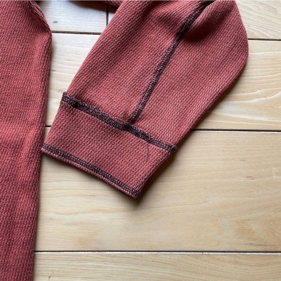 Harley Davidson Sweater Crewneck Embroidered Logo Orange GD on Back Size Medium - Picture 9 of 9